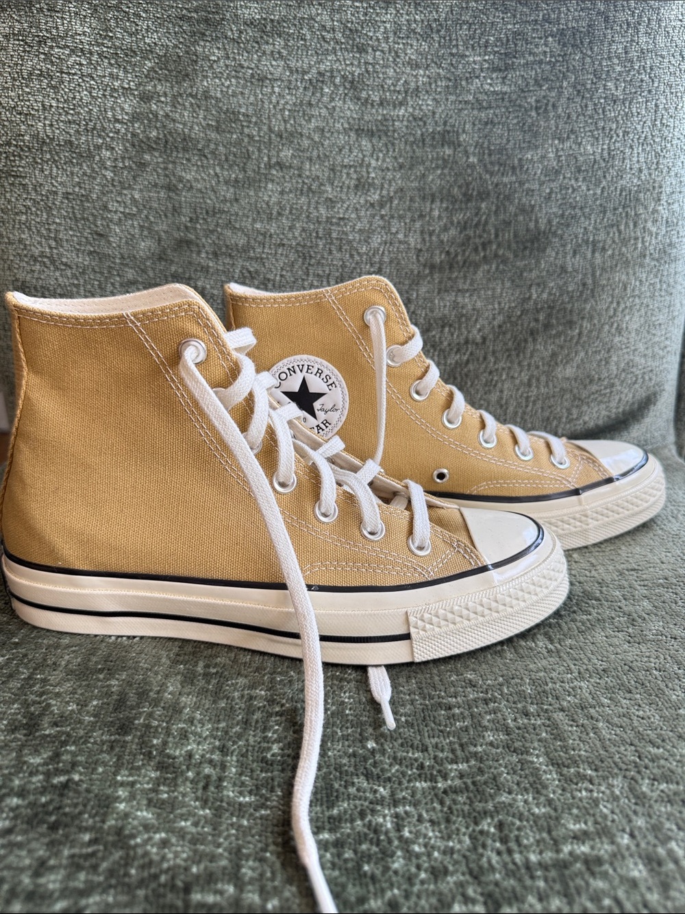 Converse NWOT High Top Sneakers - Mustard